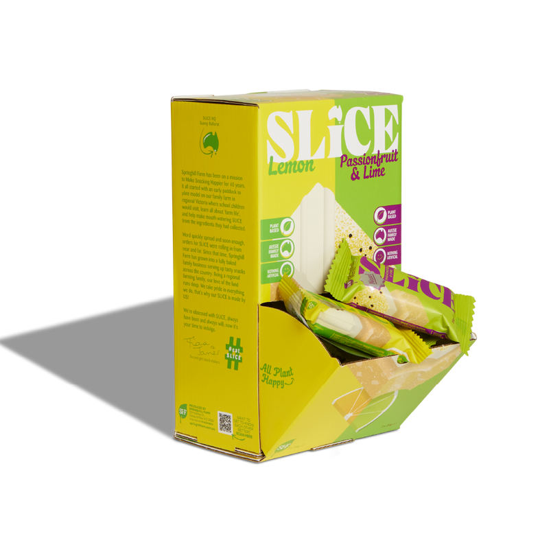 SLICE Mixed Box - Lemon SLICE and Passionfruit & Lime SLICE