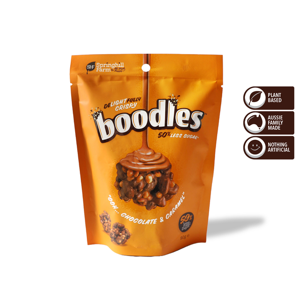 boodles® Chocolate and Caramel 90g Carton