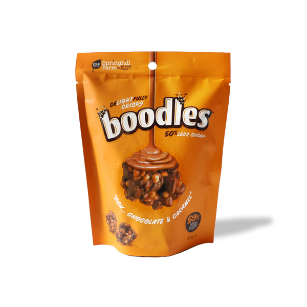 boodles® Chocolate and Caramel 90g Carton