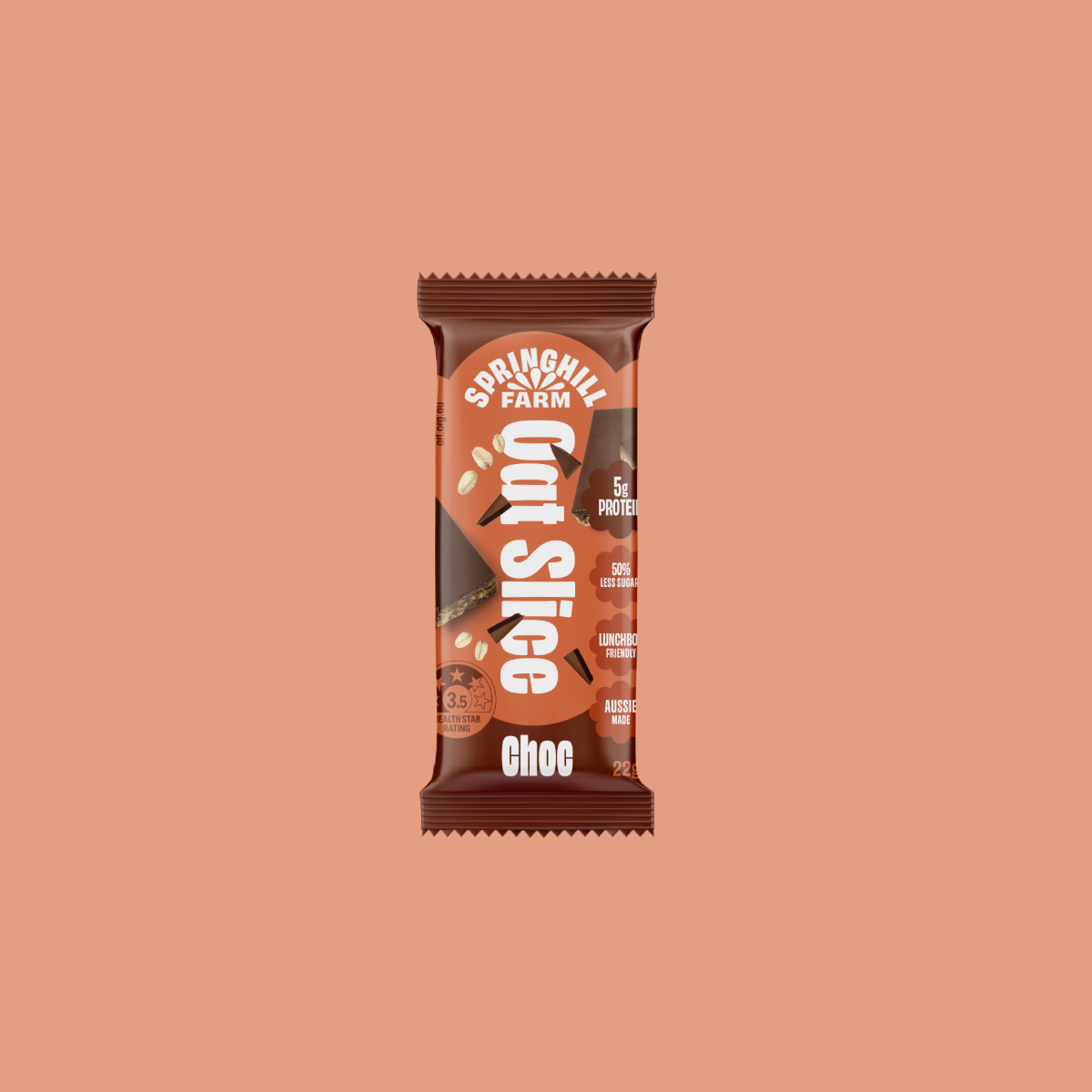 Choc Oat Lunchbox Slice Bar