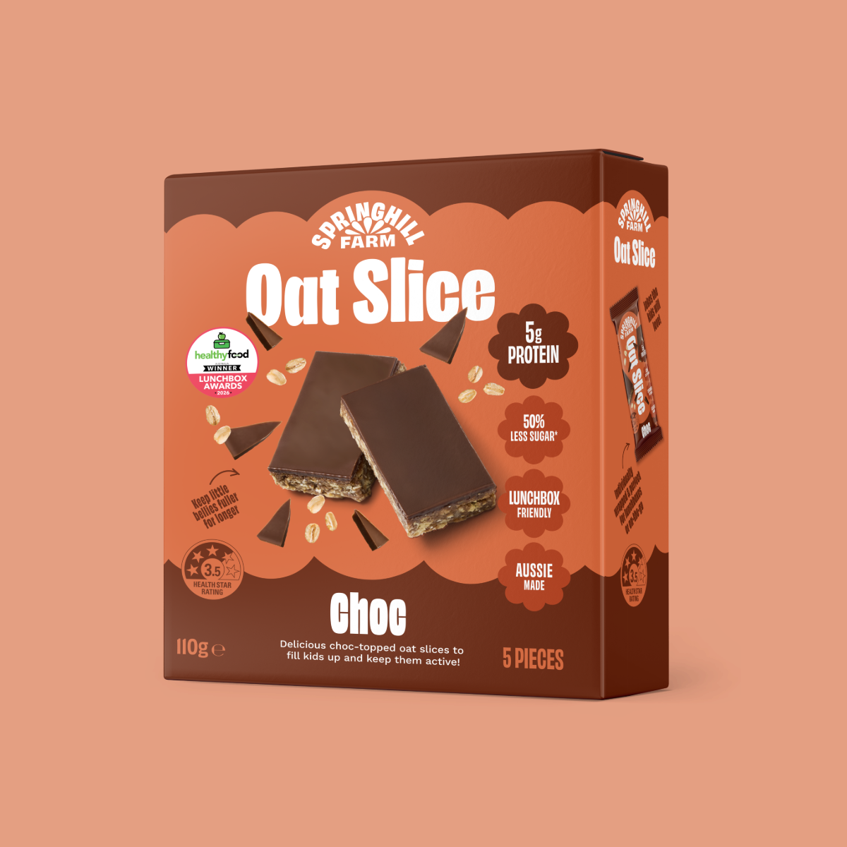 Choc Oat Lunchbox Slice Bar (5 Pack)