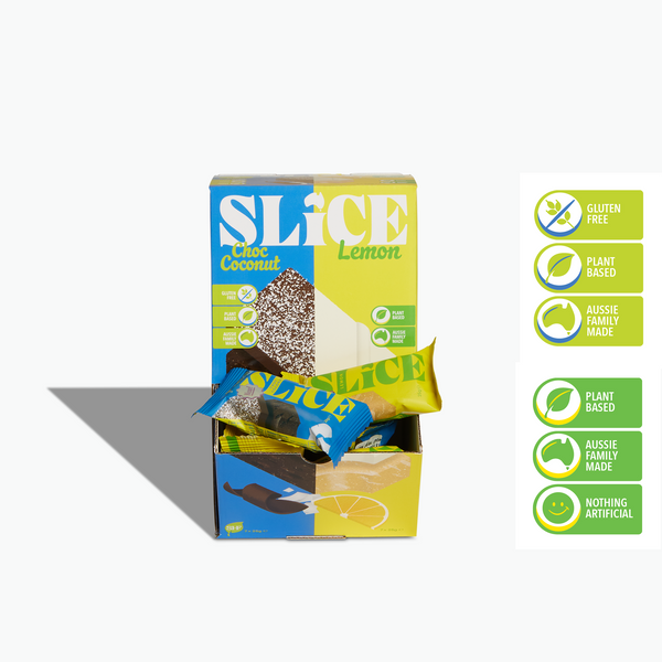 SLICE Mixed Box - Choc Coconut and Lemon