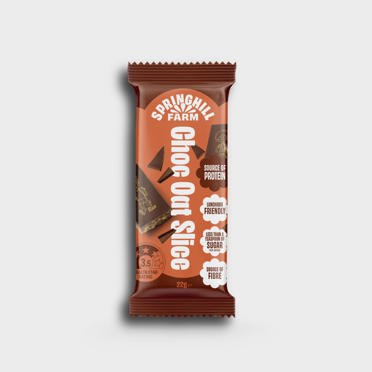 Choc Oat Slice – Springhill Farm