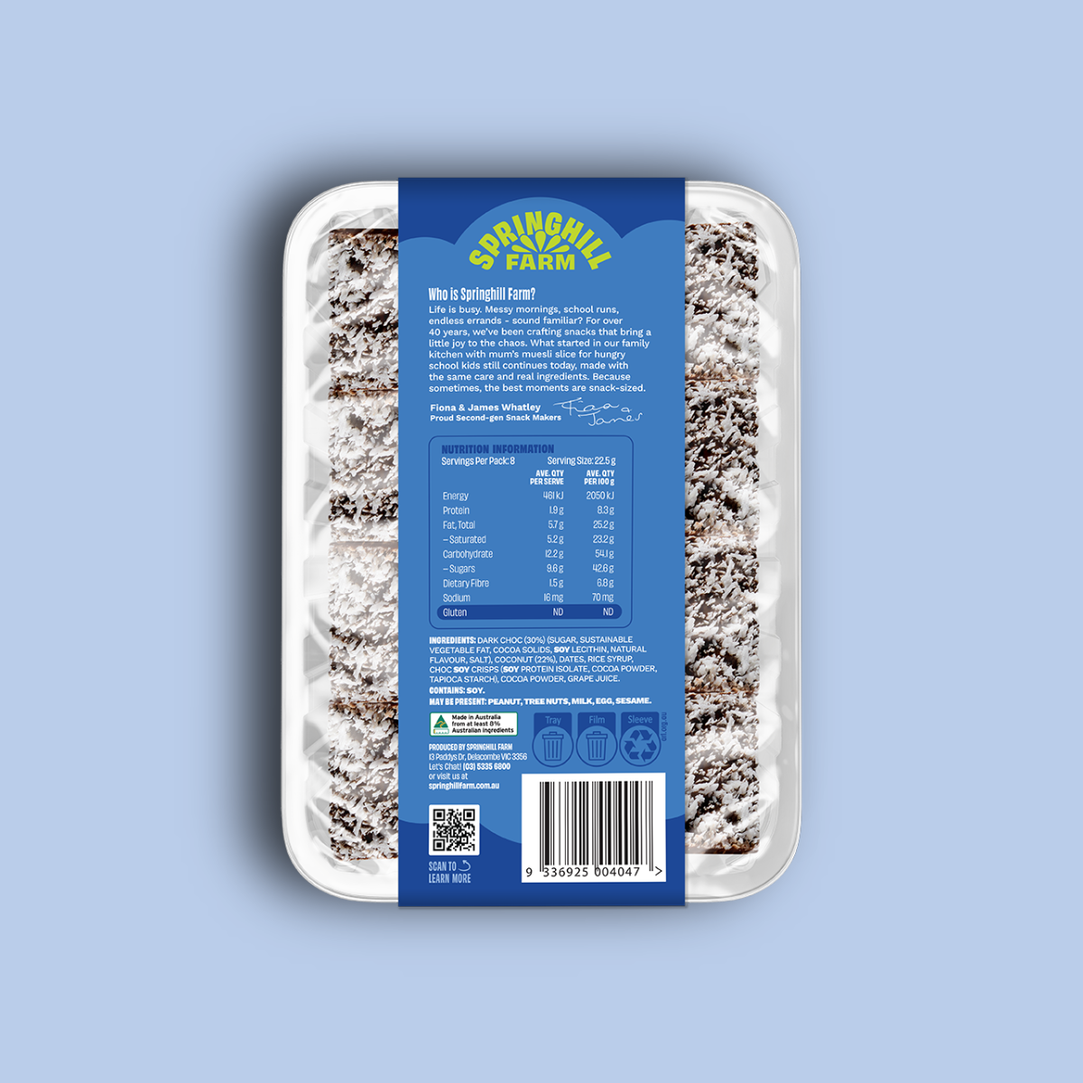 Choc Coconut Slice (Bakery Tray)