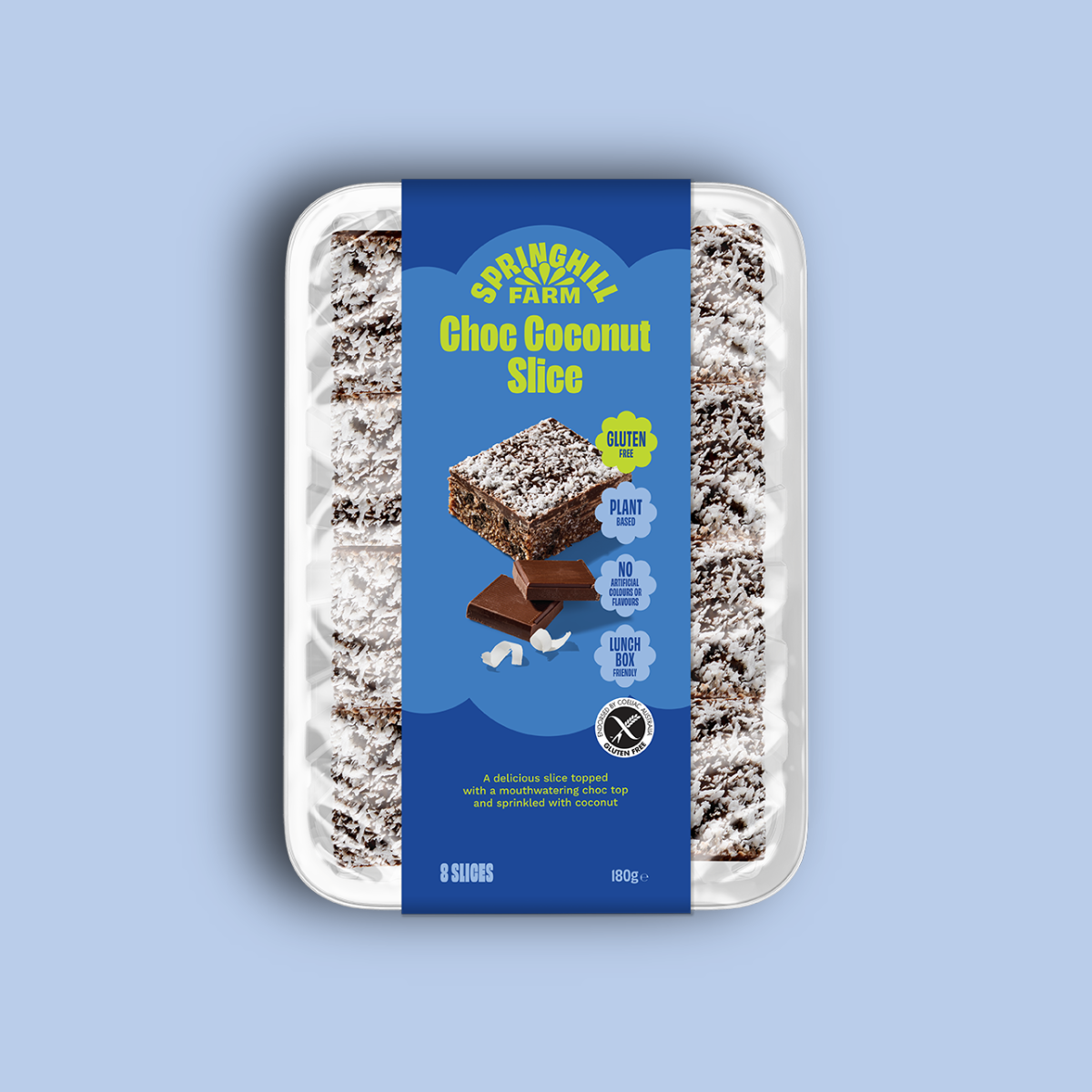 Choc Coconut Slice (Bakery Tray)