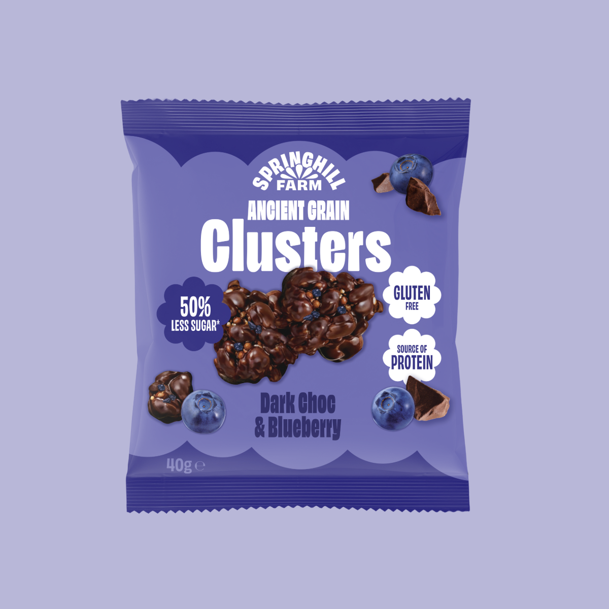 Ancient Grain Cluster - Dark Choc & Blueberry (40g)