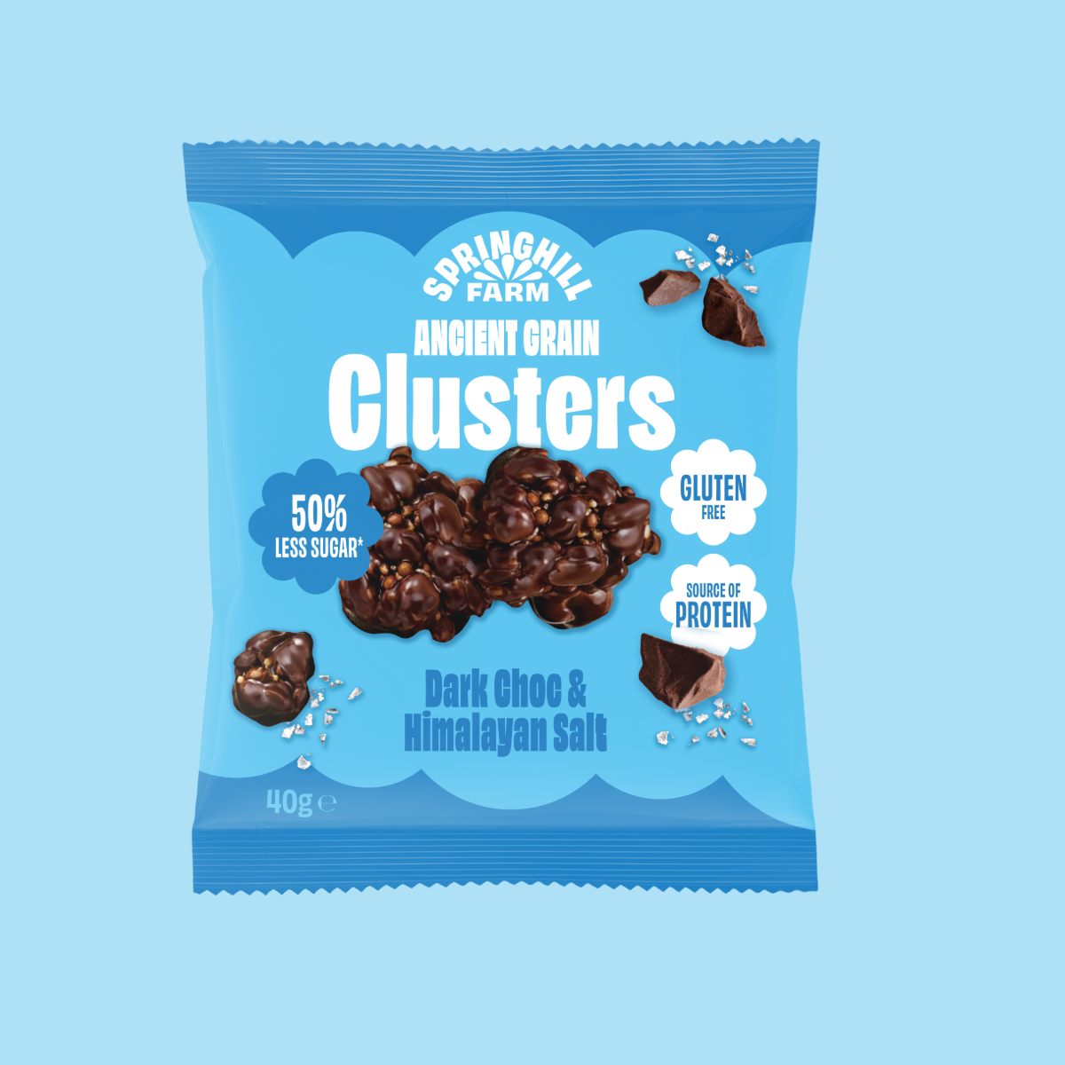 Ancient Grain Clusters - Dark Choc & Himalayan Salt (40g)