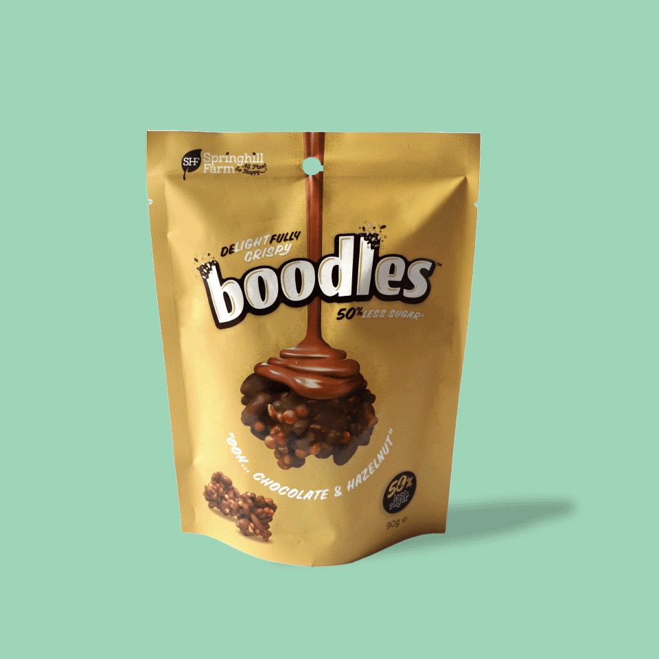 Chocolate and Hazelnut boodles (90g x 10 pouches)