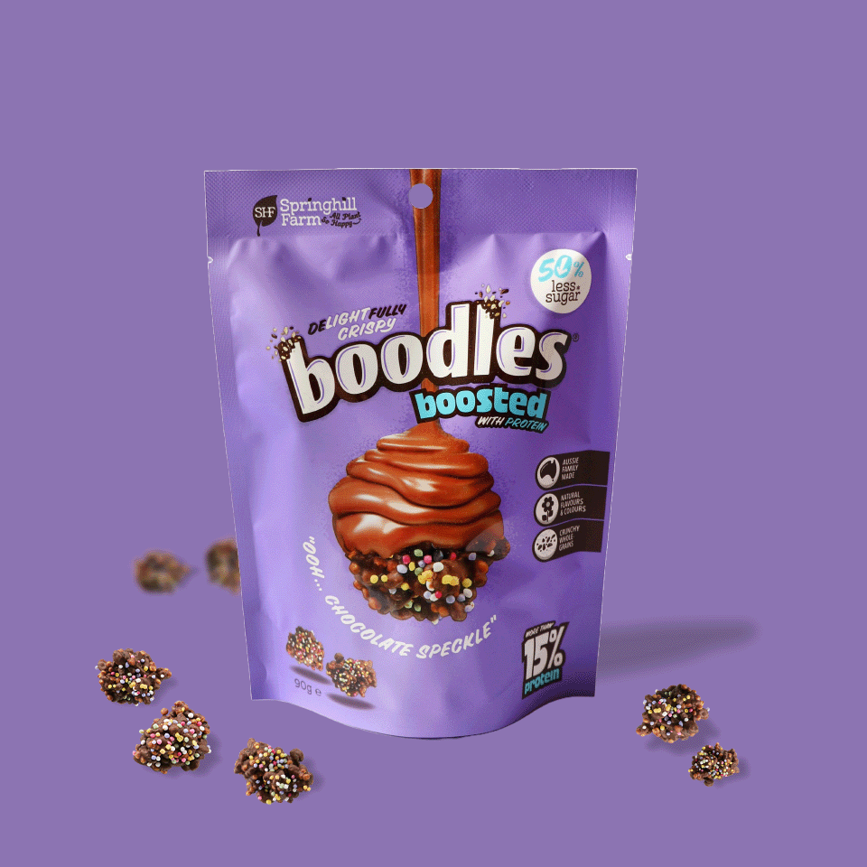 Chocolate Speckle boodles (90g x 10 pouches)