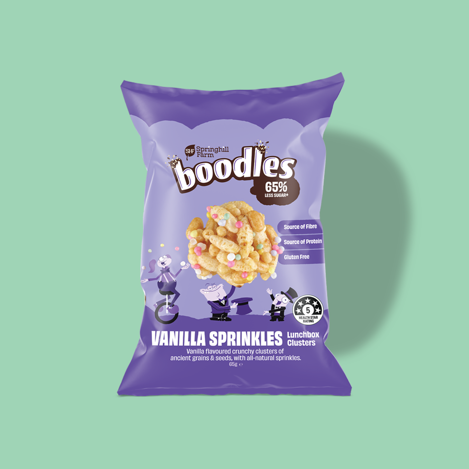 boodles Lunchbox Clusters - Vanilla Sprinkle (65g)